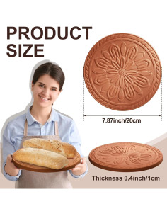 Piedra Calentadora de Pan Terracota 20.32 cm Teenyyou 2