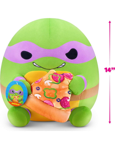 Peluche Tortugas Ninja Donatello 35 cm ZURU Snackles