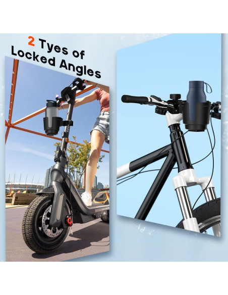 Portavasos de Aluminio EDSRDUX para Motocicleta y ATV