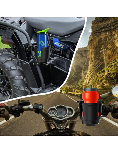 Portavasos de Aluminio EDSRDUX para Motocicleta y ATV