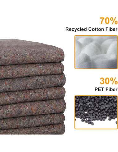 Mantas de Mudanza JungleA, Paquete de 12, 135x188 cm, 9 kg