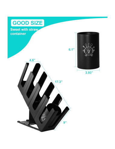 Dispensador de vasos desechables ZGT con organizador de popotes