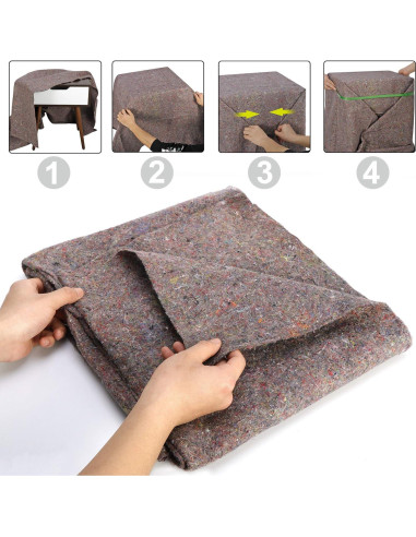 Mantas de Mudanza JungleA, Paquete de 12, 135x188 cm, 9 kg