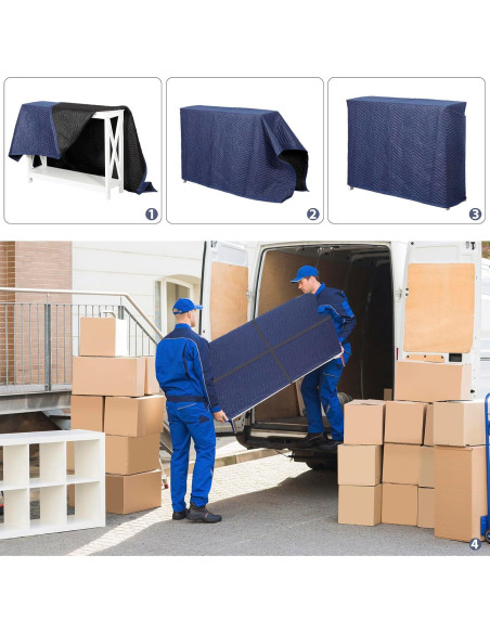 Mantas de Mudanza ZENY 12 Paquete 203x183 cm Alta Resistencia