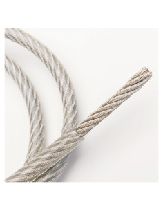 Cable de Acero Galvanizado 2.13m PSI 1/4" Recubierto Vinilo