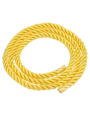 Cuerda de Nylon Trenzada 10mm x 1 Metro Dorado Brillante