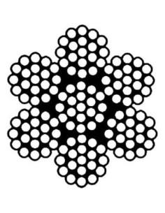 Cable de Acero Galvanizado 2.13m PSI 1/4" Recubierto Vinilo 2