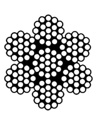 Cable de Acero Galvanizado 2.13m PSI 1/4" Recubierto Vinilo