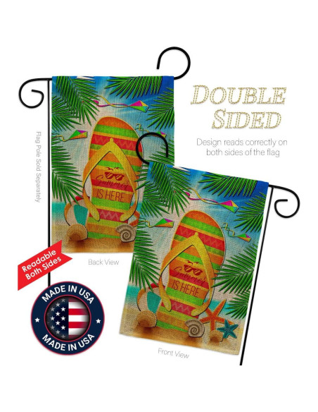 Juego de Banderas de Jardín Breeze Decor 33x46 cm Doble Cara