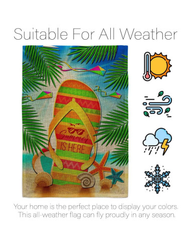 Juego de Banderas de Jardín Breeze Decor 33x46 cm Doble Cara