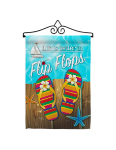 Juego de Bandera de Jardín Breeze Decor 33x47 cm Doble Cara