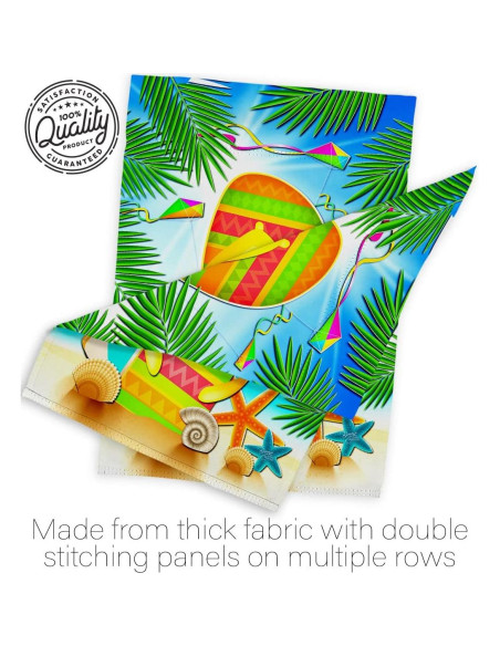 Juego de Bandera de Jardín Breeze Decor Verano Flip Flop 33x46 cm