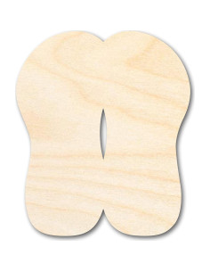 Sandalias de Madera Sin Terminar 24 Hour Crafts 25.4 cm 2