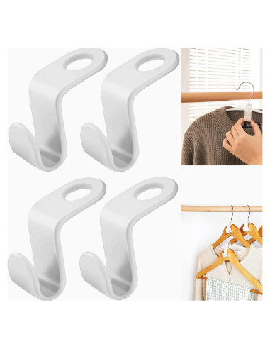 Ganchos de Conector KK5 para Perchas - Ahorra Espacio, 50 Unidades