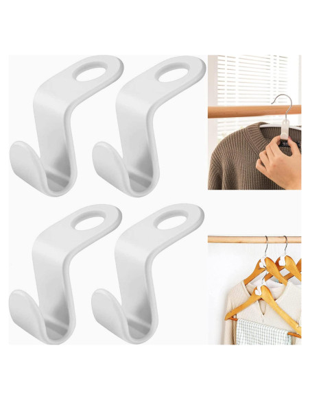 Ganchos de Conector KK5 para Perchas - Ahorra Espacio, 50 Unidades