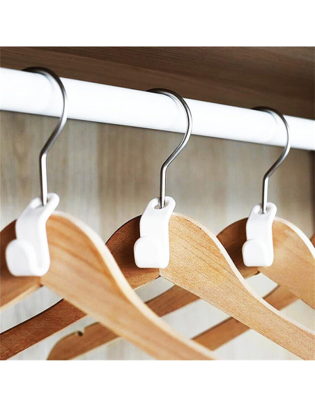 Ganchos de Conector KK5 para Perchas - Ahorra Espacio, 50 Unidades