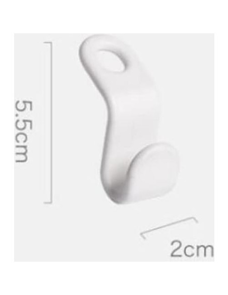 Ganchos de Conector KK5 para Perchas - Ahorra Espacio, 50 Unidades