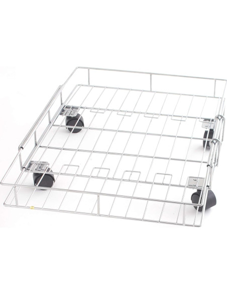 Cesta de Almacenamiento Metálica Expandible con Ruedas MSR