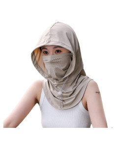 Gorro Balaclava UV para Mujeres con Protector de Cuello y Máscara