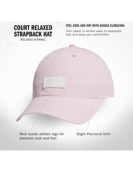 Gorra Relaxed Fit para Mujeres adidas Rosa Claro
