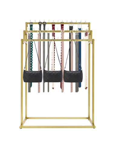 Perchero de Cinturones YUYFCC Dorado 39 Ganchos 150 cm