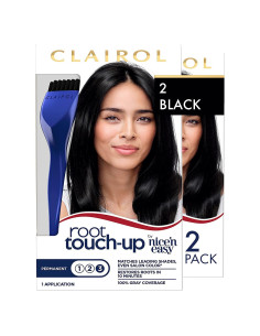 Tinte Permanente para Raíces Clairol 003 Negro Paquete de 2