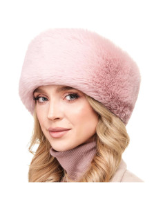 Diadema de Piel Sintética Futrzane para Damas - Talla M Rosa