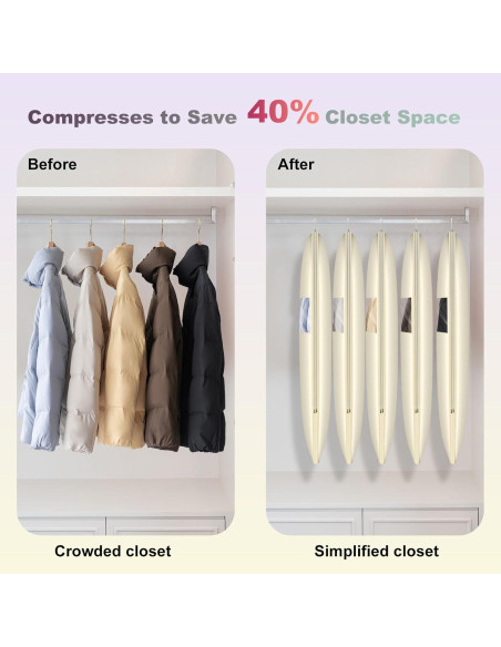 Bolsa de Ropa Colgante YUJHON L - Compresión Automática