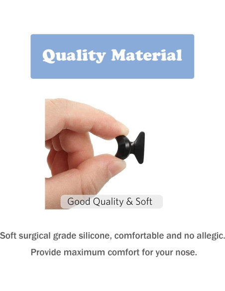 Almohadillas de nariz UPIONIC de silicona antideslizantes - 5 pares