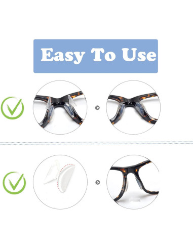 Almohadillas de nariz UPIONIC de silicona antideslizantes - 5 pares