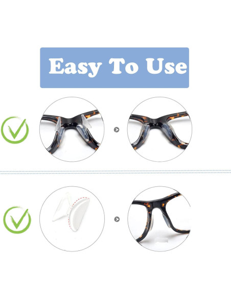 Almohadillas de nariz UPIONIC de silicona antideslizantes - 5 pares