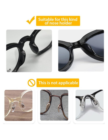 Almohadillas de nariz UPIONIC de silicona antideslizantes - 5 pares