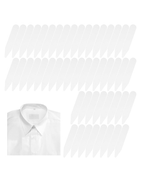 Insertos de Cuello de Camisa Ymapinc 50PCS Plástico Blanco 5.51cm