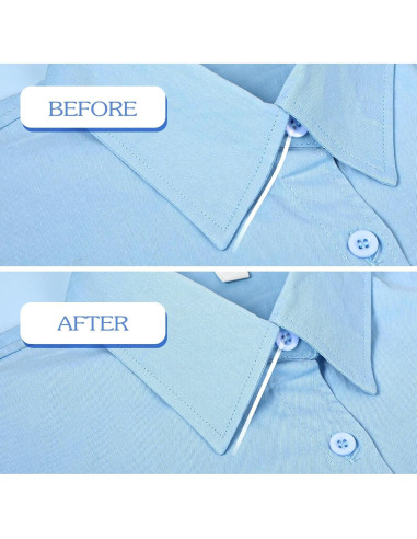 Insertos de Cuello de Camisa Ymapinc 50PCS Plástico Blanco 5.51cm