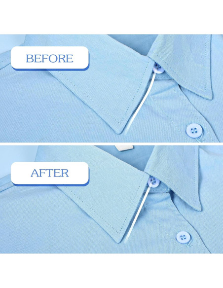 Insertos de Cuello de Camisa Ymapinc 50PCS Plástico Blanco 5.51cm
