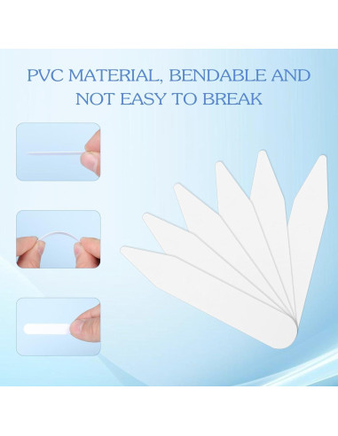 Insertos de Cuello de Camisa Ymapinc 50PCS Plástico Blanco 5.51cm