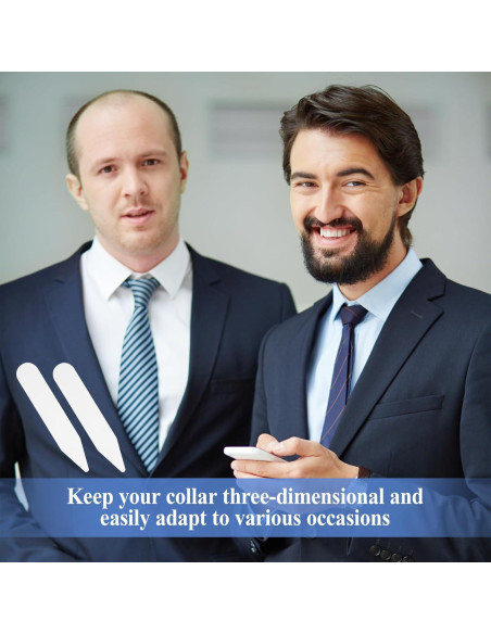 Insertos de Cuello de Camisa Ymapinc 50PCS Plástico Blanco 5.51cm