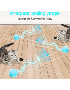 Bola de Juguete Interactivo para Gatos PLITTPETTS Azul 2