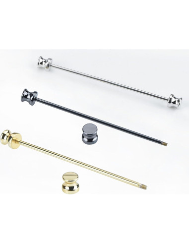 3 Pinzas de Corbata de Cobre YYYBONNIE en Oro, Plata y Negro