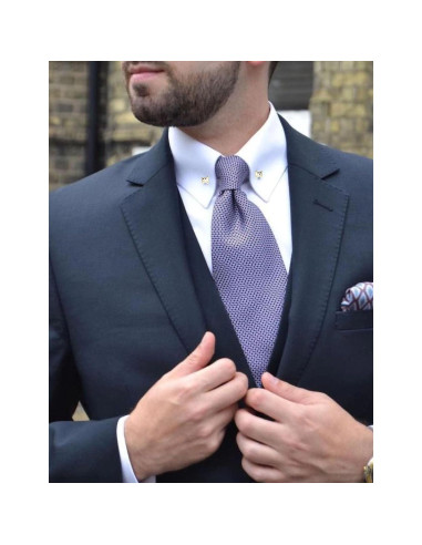 3 Pinzas de Corbata de Cobre YYYBONNIE en Oro, Plata y Negro