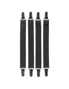 Garter de Camisa Vanguard 2 Pares Ajustables Negro