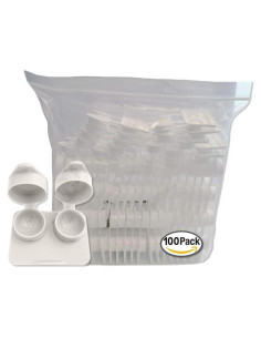 Estuches para Lentes de Contacto Planos - Pozo Extra Profundo - 100 Unidades