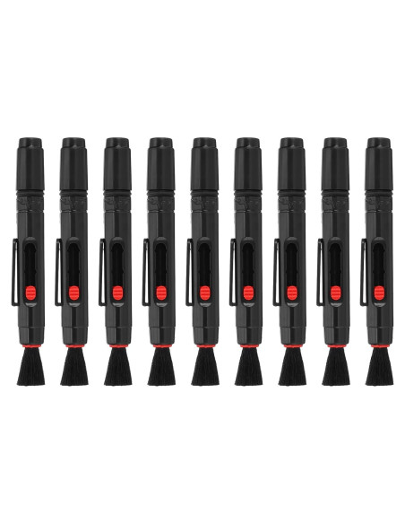 Brocha de Limpieza para Lentes PATIKIL, 9 Pcs, Rojo