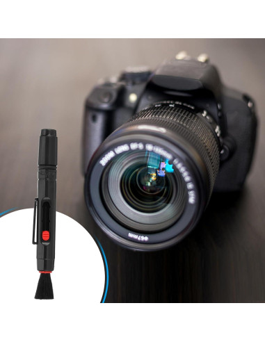 Brocha de Limpieza para Lentes PATIKIL, 9 Pcs, Rojo