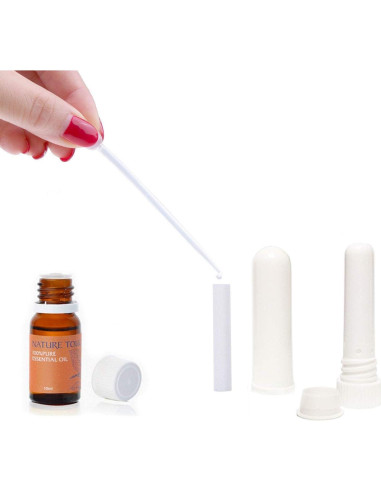 24 Tubos Inhaladores Nasales ZIOJOVK para Aceites Esenciales