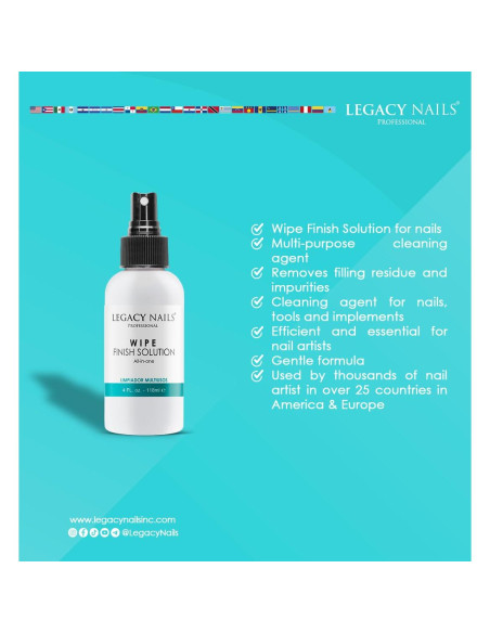 Limpiador Multiusos Legacy Nails 118 ml para Uñas Acrílicas