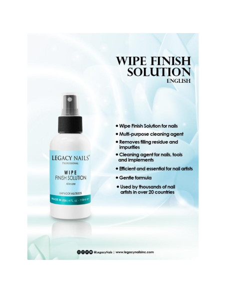 Limpiador Multiusos Legacy Nails 118 ml para Uñas Acrílicas