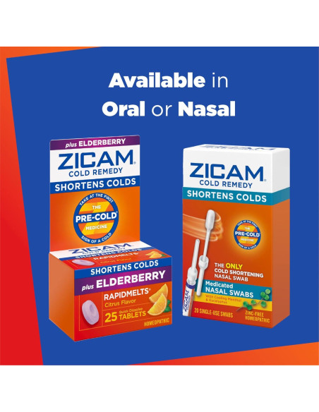 Zicam Remedio para el Resfriado Zinc Rapidmelts Cereza 18 Tabletas