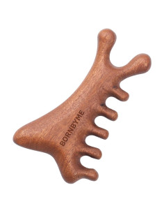 Masajeador Gua Sha 4 en 1 BORNBYME para Cara y Cabello