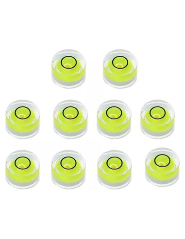 10 Niveles de Burbuja Redondos UCCKEYI 20x9mm Precisión